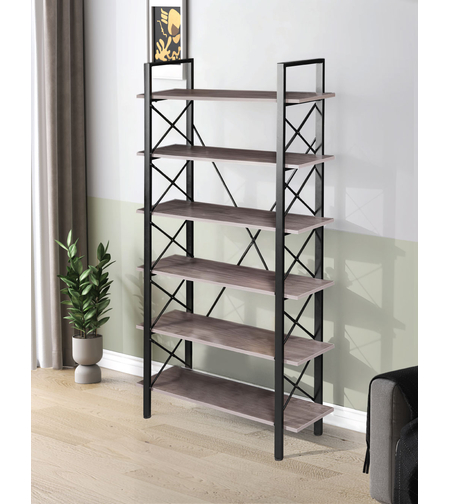 ספריית מדפים מעוצבת 90×200 דגם מאיה Maya | מבית WOODY