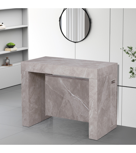 קונסולה נפתחת לפינת אוכל 3 מטר דגם הרמס Hermes אפור שיש | מבית WOODY