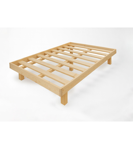 בסיס מיטה עם מסגרת מעץ אורן מלא וחזק במיוחד
