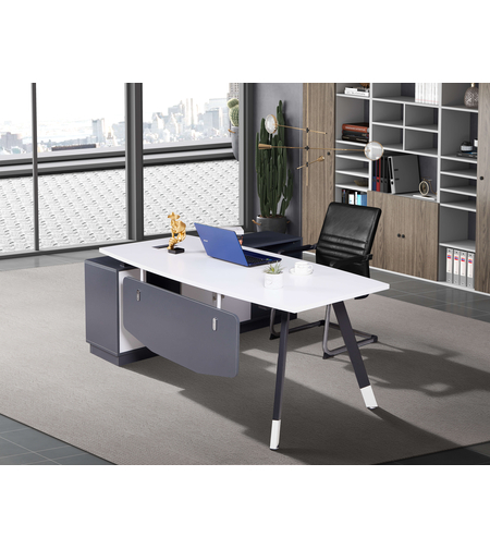 שולחן מנהלים מעוצב שלוחה צד ימין דגם שחר Shachar | מבית WOODY