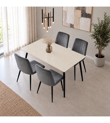 פינת אוכל פלטת קרמיקה 120X70 ס