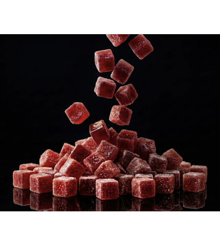 קוביות פרי בטעם רימון | 50גרם