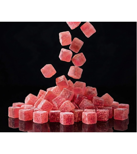 קוביות פרי בטעם אשכולית אדומה | 50גרם