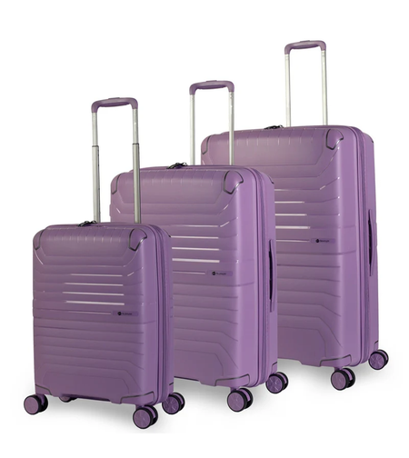 סט מזוודות קשיחות 100% פוליפרופילן – Slazenger דגם Spirit סגול