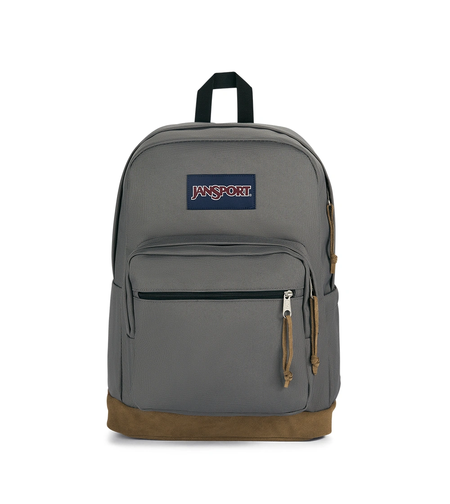 תיק גב ג'נספורט JanSport דגם Right Pack - אפור כהה משולב עור