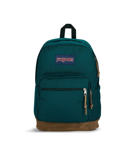 תיק גב ג'נספורט JanSport דגם Right Pack - ירוק משולב עור
