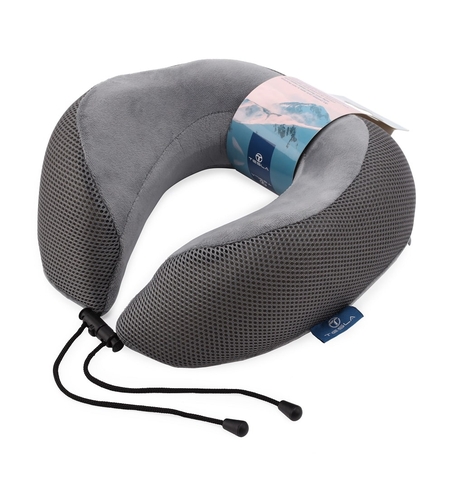 כרית טיסה איכותית- צבע אפור