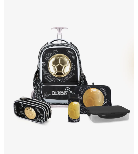 מארז X-Fix trolley Soccer Ball שחור זהב