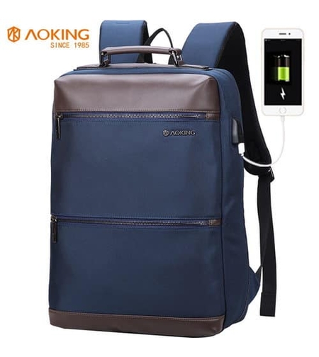 תיק גב יוקרתי למשרד עם תאים חכמים למחשב נייד