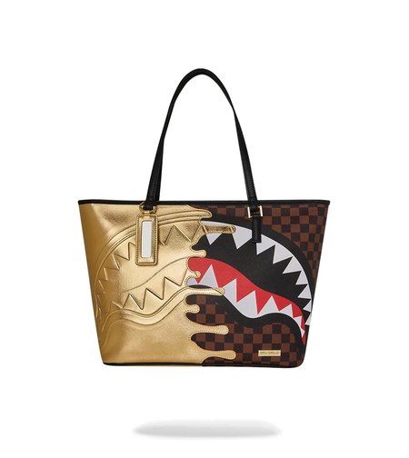 SHARKS IN PARIS GOLD DRIP TOTE