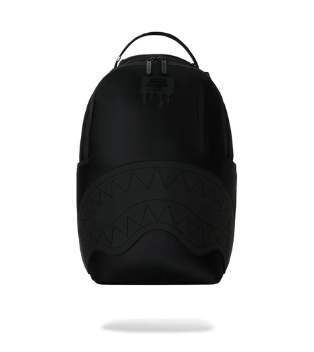 SHARK CENTRAL BLACKED OUT EMBOSSED NYLON BACKPACK