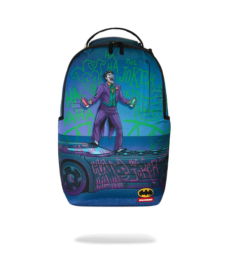 DC JOKER TAGGED UP BATMOBILE BACKPACK