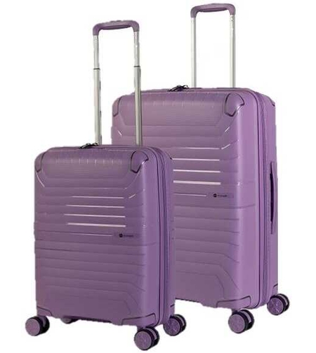 סט מזוודות קשיחות בינונית + קטנה 24+20 אינצ’ Slazenger Spirit - סגול