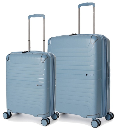 סט מזוודות קשיחות בינונית + קטנה 24+20 אינצ’ Slazenger Spirit - תכלת