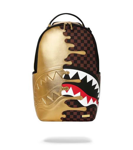 SHARKS IN PARIS GOLD DRIP BACKPACK