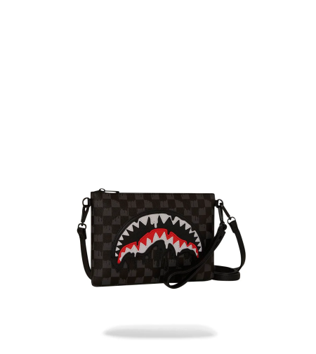 DRIPPING SHARKS IN PARIS CROSSOVER CLUTCH
