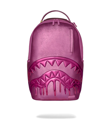 METALLIC PINK METALLIC DRIP BACKPACK