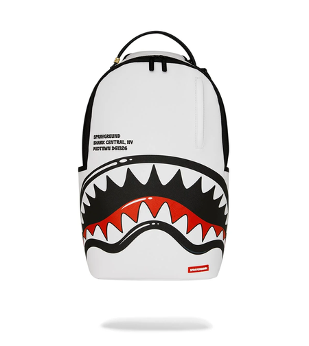 SHARK CENTRAL BUBBLY WHITE BACKPACK