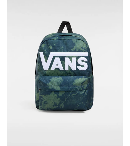 תיק גב ואנס Vans דגם Old Skool Drop V - כחול נייבי וירוק יער