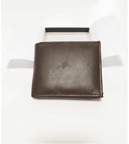 ארנק עור לגבר – צבע חום