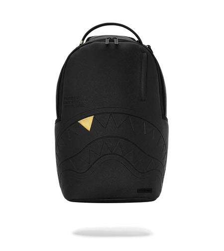 BLACKED OUT EMBOSSED GOLD TOOTH BACKPACK