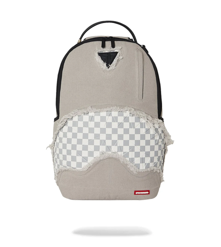 CREAM DENIM TEAR SHARK BACKPACK