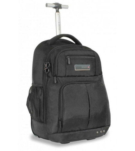 תיק גב על גלגלים Swissbrand – גלגלים רצועות גב מרופדות