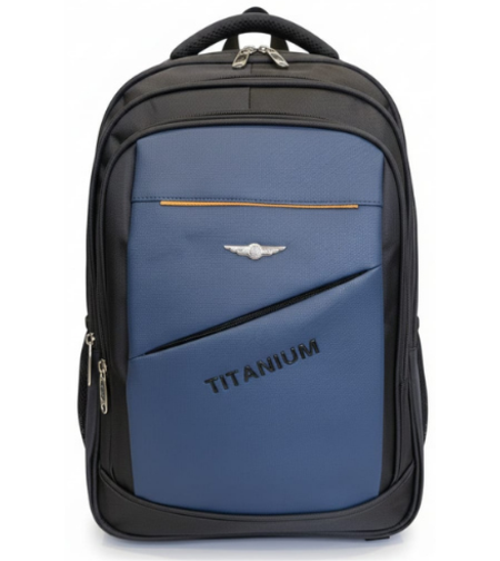 תיק גב פרימיום כחול מבית Titanium – מעוצב ויוקרתי