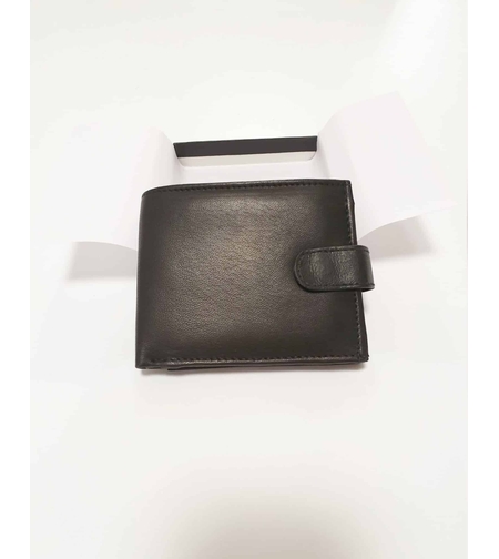 ארנק עור לגבר עם סגירה מלאה