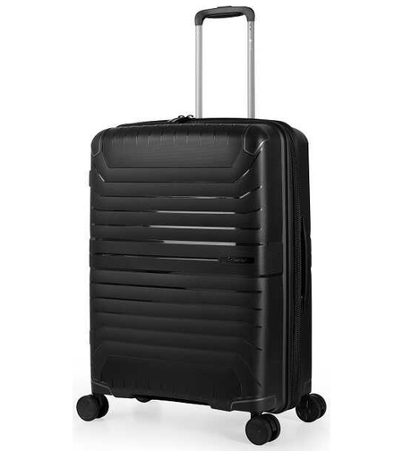 מזוודה קשיחה בינונית Slazenger Spirit 24″ – יציבה וקלה לנסיעות -שחור