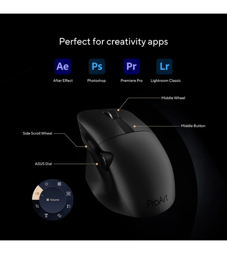 עכבר אלחוטי Asus ProArt MD300 צבע שחור