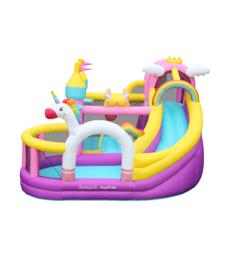 מתנפח מגלשות ובריכה חדקרן Doctor Dolphin 82104