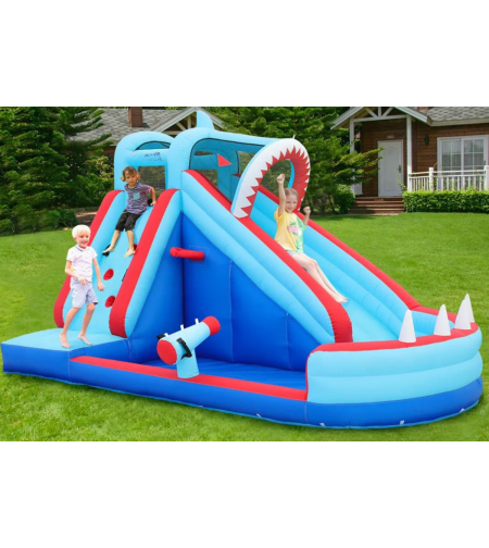 מתנפח כריש בריכה ומגלשה Doctor Dolphin 83046