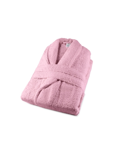 חלוק רחצה 100% כותנה לגברים ונשים בצבע ורוד בייבי