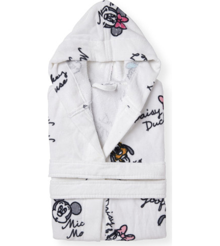 חלוקי רחצה לילדים 100% כותנה דגם מיקי גרפיטי