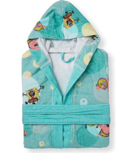 חלוקי רחצה לילדים 100% כותנה דגם בוב ספוג