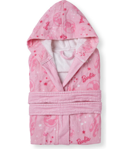 חלוקי רחצה לילדים 100% כותנה דגם ברבי