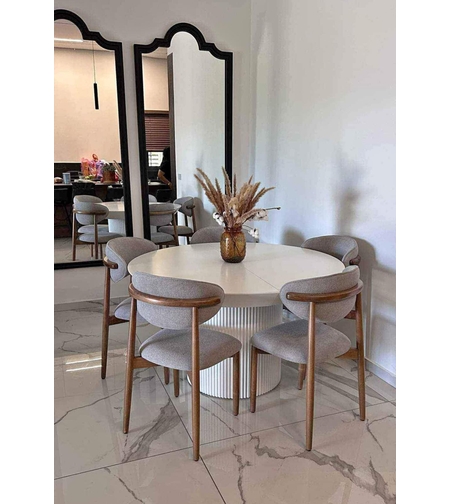 Rounded Dinner table