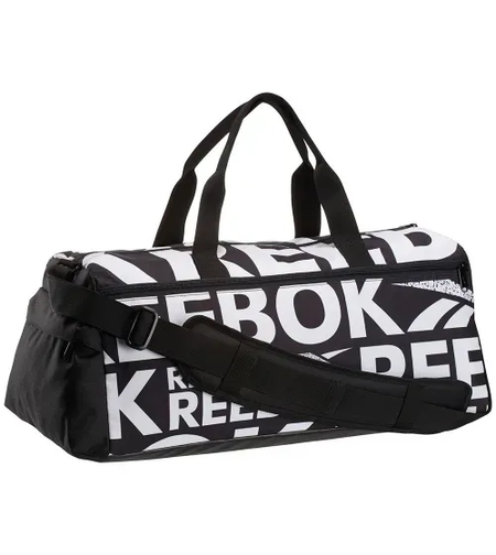Reebok -תיק אימון בצבע שחור לבן