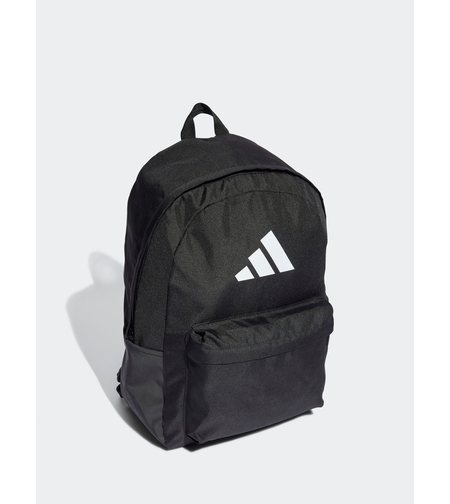 ADIDAS - כרום שחור - Adidas תיק גב עם לוגו 3 פסים קלאסי