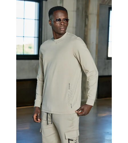 PIERRE CARDIN - חולצת גבר בצבע בז'