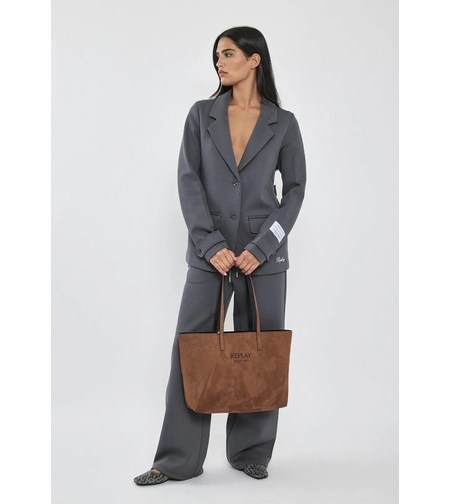 REPLAY - חליפה לנשים בצבע אפור