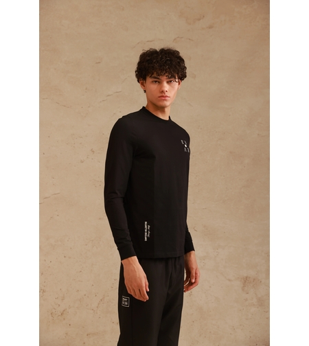 EMPORIO VALENTINI  - טי-שירט שרוול ארוך בצבע שחור