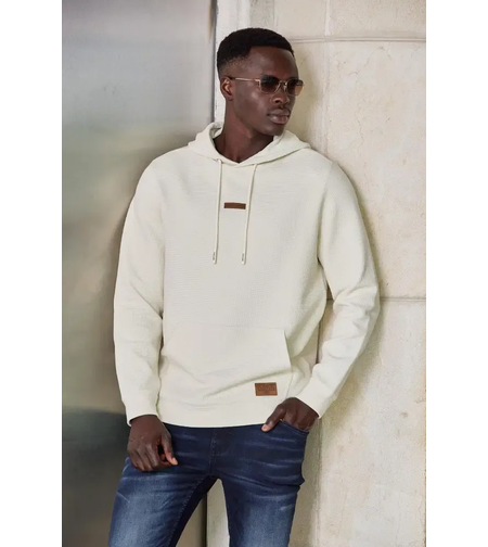 PIERRE CARDIN -קפוצ'ון עם לוגו OFF WHITE