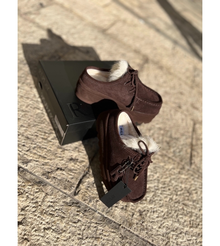 REPLAY - כפכפי פלטפורמה FLORA ONE בצבע חום לנשים