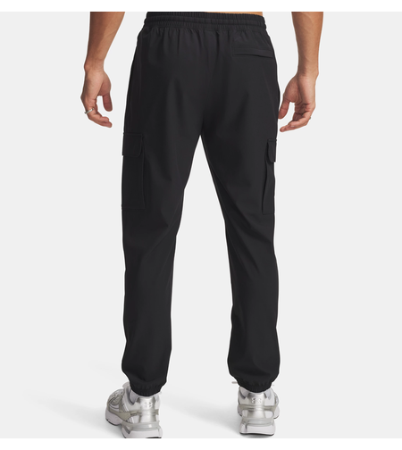 UNDER ARMOUR -  מכנסי קרגו ארוגים שחור