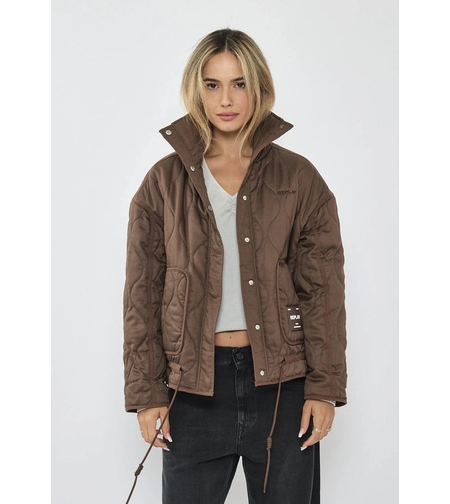 REPLAY - מעיל לנשים בצבע חום