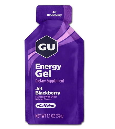 ג'ל אנרגיה בטעם פטל שחור - GU Energy Gel Jet Blackberry