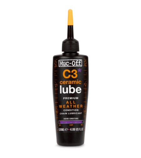 שמן שרשרת קרמי לכל תנאי מזג אוויר - Muc-Off C3 All Weather Ceramic Lube 120ML