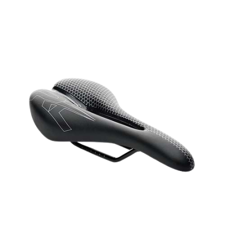 אוכף מקצועי 131 מ”מ RL – צבע שחור/אפור